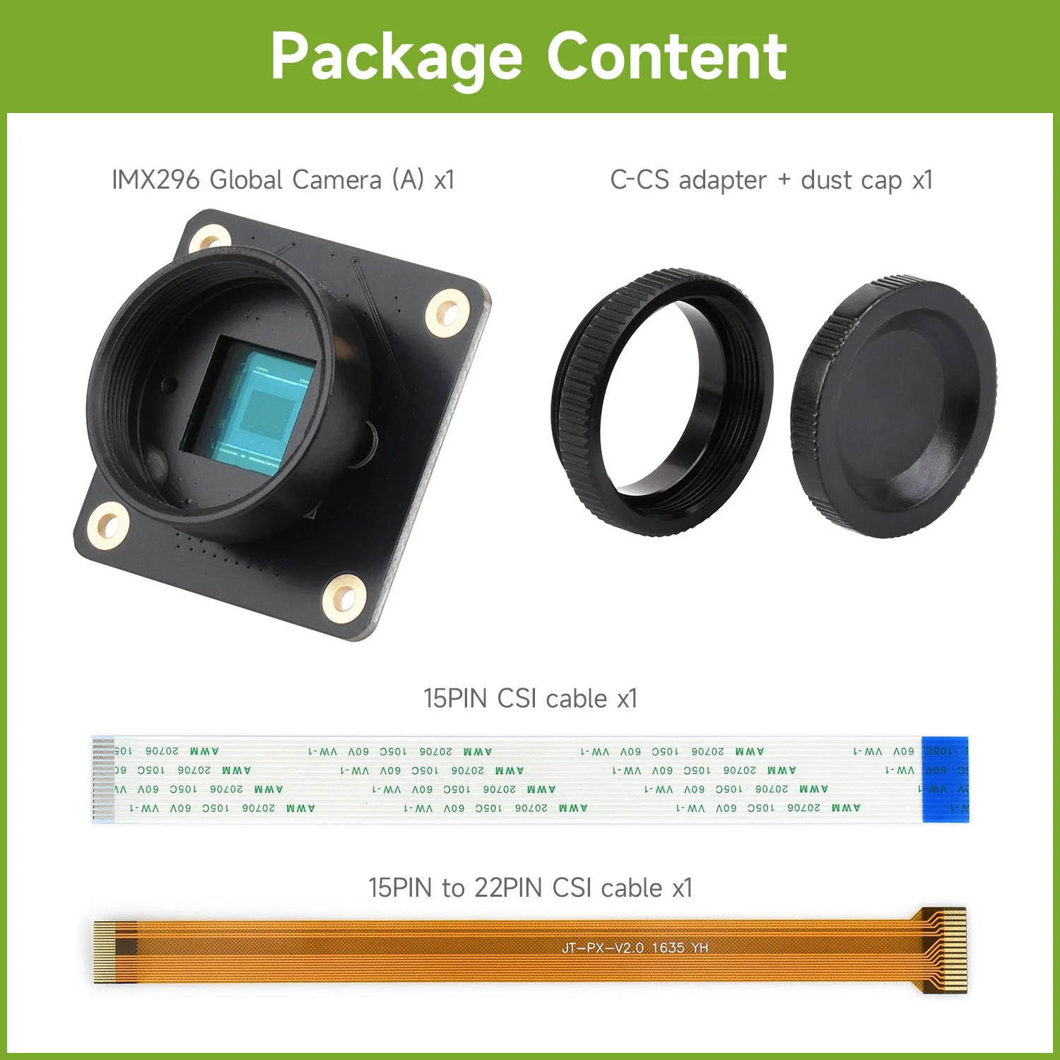 Waveshare IMX296 cameramodule  - Raspberry Pi Global Shutter Camera Imx296 recensie en prijs